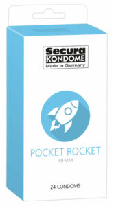 Secura Pocket Rocket - 49mm-es óvszerek (24db) Secura