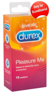 Durex Pleasure Me - bordás-pontozott óvszer (10db) Durex