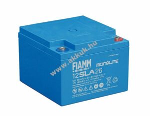 Ólom akku 12V 24Ah (FIAMM) típus 12SLA 26
