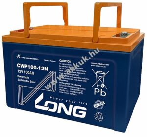 Ólom akku Long (Kung Long) típus CWP100-12N 2V 200Ah csatlakozó: M6