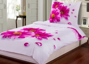 3D ágyneműhuzat - Rózsa Gerbera