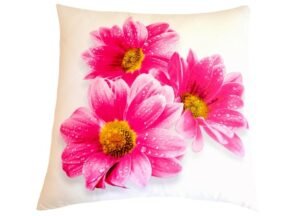 3D ágyneműhuzat - Rózsa Gerbera - Povlak na polštář 40x40 cm