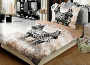 3D ágyneműhuzat- Zebra