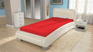 Jersey lepedő ECONOMY (90x200 cm) - piros