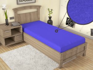 Jersey lepedő ECONOMY (90x200 cm) - sötétkék