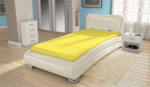 Jersey lepedő ECONOMY (90x200 cm) - sárga