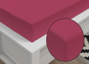 Jersey lepedő Classic (180 x 200 cm) - bordó