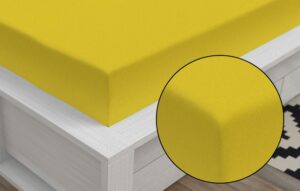 Jersey lepedő Classic (180 x 200 cm) - citrom