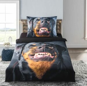 3D ágyneműhuzat - Rottweiler - Povlak na polštář 40x40 cm