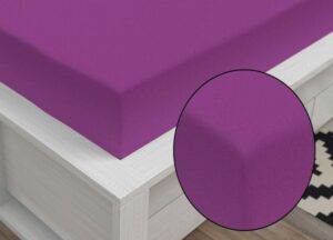 Jersey lepedő Classic (140 x 200 cm) - sötétlila