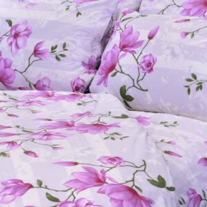 Pamut ágyneműhuzat liliom lila (LS226) - Ložní povlečení 140x200 + 90x70 - (LS226) Stanex