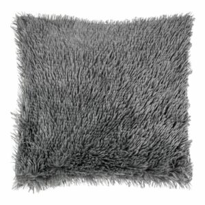 Luxus pléd hosszú szálakkal  - Sötét szürke - Povlak na polštář 40x40 cm