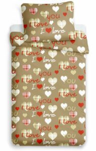 Microtop ágyneműhuzat egyszemélyes ágyra - I love you
