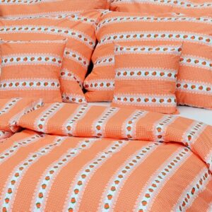 Pamut ágyneműhuzat Barunka narancs (LS175) - Ložní povlečení 140x200 + 90x70 - (LS175) Stanex