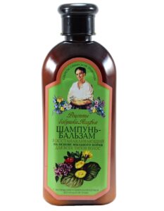 Regeneráló sampon - balzsam minden típusú hajra orvosi szappanfűvel - Agafia Nagymama - 350ml