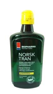 NORSK TRAN - Természetes citrom ízzel - Biopharma Mennyiség: 375 ml