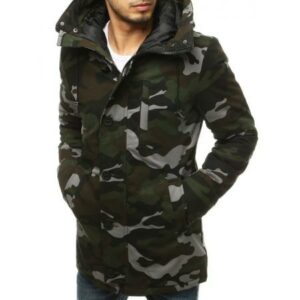 Férfi téli kabát khaki tx3475 kapucnival