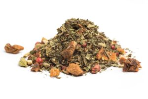 AJURVÉDIKUS TEAKEVERÉK TULSIVAL ÉS GYÖMBÉRREL