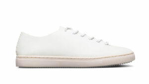Clae One Piece White Veg Retan Leather
