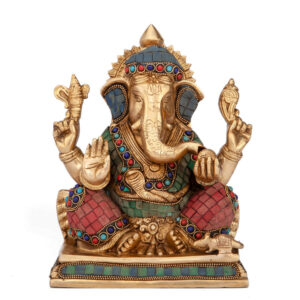 Ganesh réz szobor
