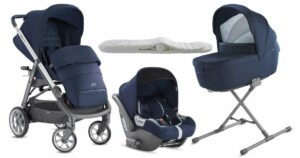 Inglesina Aptica Quattro 3in1 Babakocsi I-Size Darwin hordozóval - kék