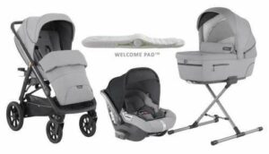 Inglesina Aptica XT 4in1 Babakocsi I-Size Darwin hordozóval - szür...