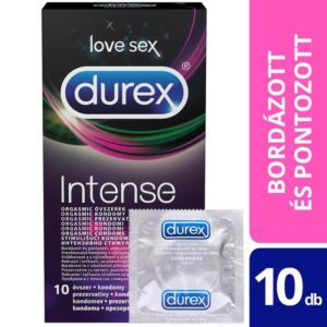 Durex Intense Orgasmic - bordázott és pontozott óvszer(10db) -