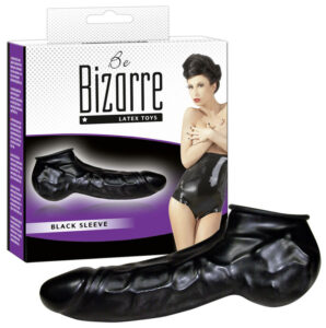 Latex pénisz-és hereköpeny(fekete) - Be Bizarre
