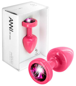 DIOGOL Anni - pink köves anál kúp - pink (2