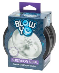 BlowYo Sensation Swirl - kompakt maszturbátor tokban