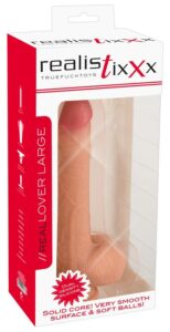 realistixxx - tapadótalpas élethű dildó (24cm) - natúr