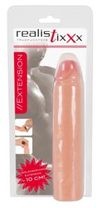 realistixxx - hosszabbító péniszköpeny - 21cm (natúr)