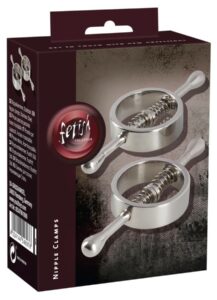 Fetish - uniszex rugós mellbimbó szorító - 1pár (69g)