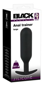 Black Velvet Anal Trainer - 221g-os anál dildó (fekete)