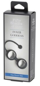 A szürke ötven árnyalata Inner Goddess Glass - gésagolyó duó (áttetsző-fekete)