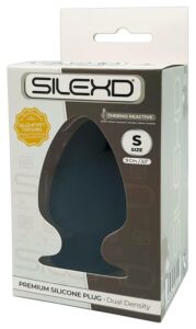 Silexd S - alakítható anál dildó - 9cm (fekete)