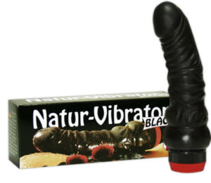 Natúr vibrátor - fekete