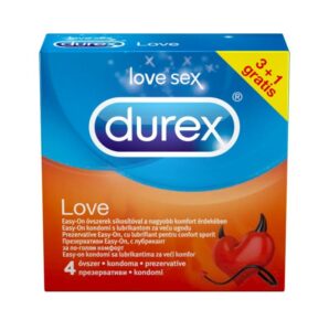 Durex óvszer Love - Easy-on óvszer (4db)