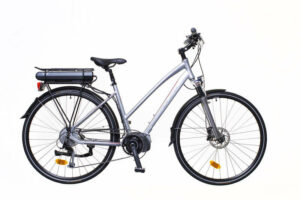 Neuzer Menton női Elektromos Kerékpár 18" - ezüst-piros-szürke