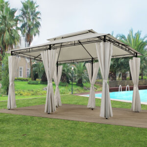 Kerti pavilon Ponza 3 x 4 m krémszínű