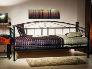 ANKARA fém ágy 90 x 200 cm fekete