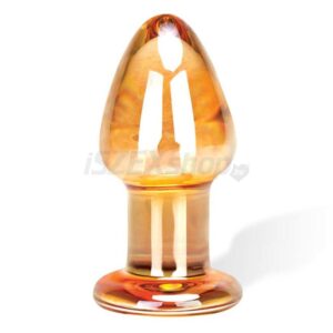 GLAS Over Easy üveg anál dildó - arany