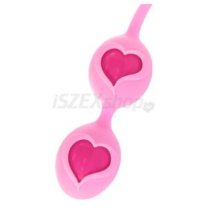 FEELZTOYS Desi - szíves gésagolyó duó (pink)
