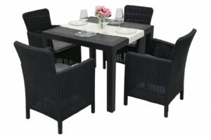 Garden sor szintetikus rattan DANTE MINI 1 + 4 (antracit) DEO1
