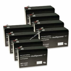 Powery ólom akku MP1236H kompatibilis APC RBC26 12V 9Ah (7