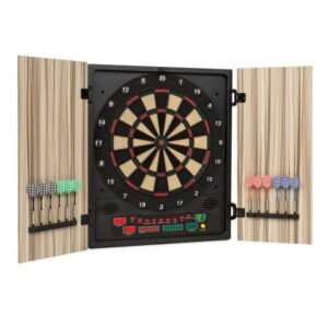 KLARFIT Dartmaster 180 elektromos céltábla nyilakkal és ajtókkal