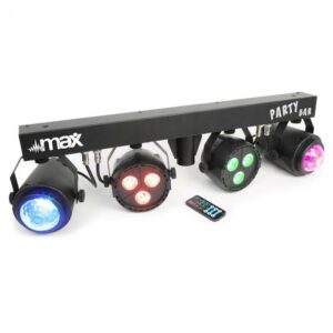 MAX LED-Partybar 2xPAR-RGBW-LEDS + RGBW-jellyball