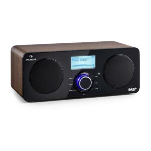 Auna Worldwide Stereo internet rádió Spotify Connect App Control BT diófa