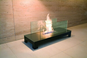 BIO kandalló szabadon sugár kialakítása Köln (padló FLAME 537A) Radius design cologne