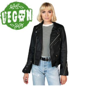 Női (motoros) dzseki STRAIGHT TO HELL - Vegan Commando II - Fekete - STH002